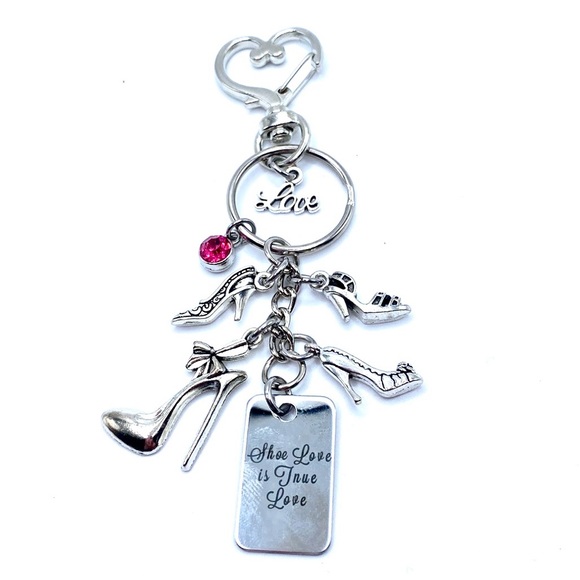 Shoes Keychain Bag Charm Shoe Love Is Real Love - Picture 5 of 7